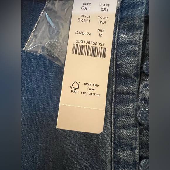 J Crew Indigo Button-Up Shift Dress, NEW - Picture 9 of 11